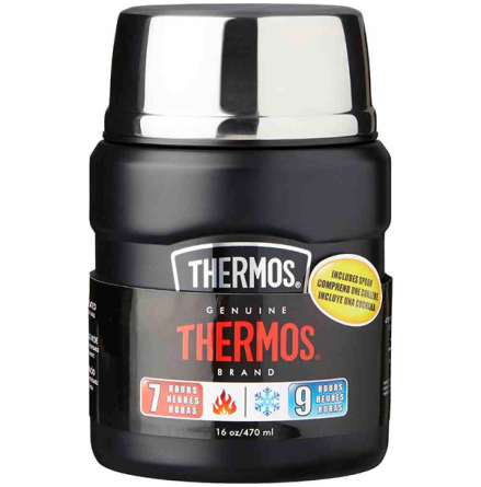 Thermos King Mat 0,5 L Matt svart