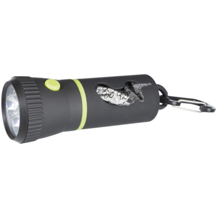 Ficklampa LED, med bajsp�seh�llare