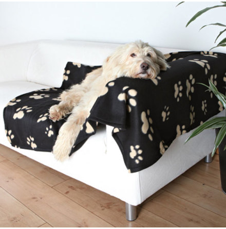 Fleecefilt Barney med tasstryck 150x100 cm 