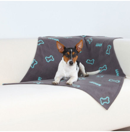 Fleecefilt Beany med benmotiv, 100x70 cm 