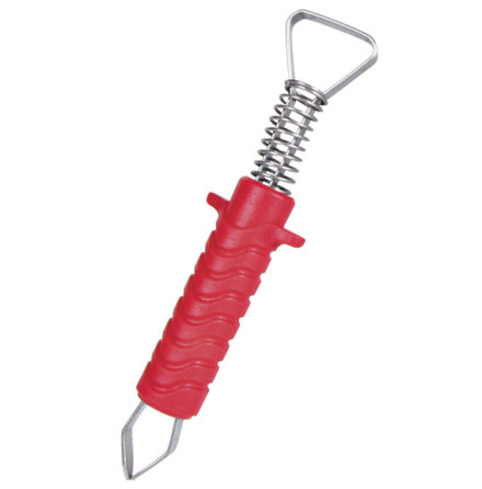 F�stingplockare med fj�der, metall, 8 cm