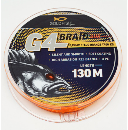 Goldfish G4-Braid 0.13 Fluo Orange