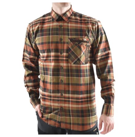 H�rkila Newton Skjorta Dark Burnt Orange Check