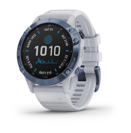 Garmin Fenix 6 Pro Solar Blue/Whitestone