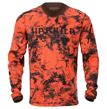 H�rkila Wildboar Pro L/S t-shirt AXIS MSP� Orange Blaze/Shadow brown