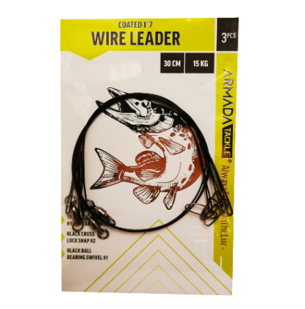 Armada G�ddtafs Wire Leader 30cm 15kg