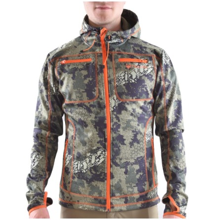 Haunter softshell hoodie Camo/Orange