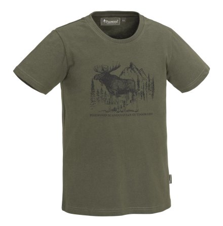 Pinewood Moose T-Shirt KID Green