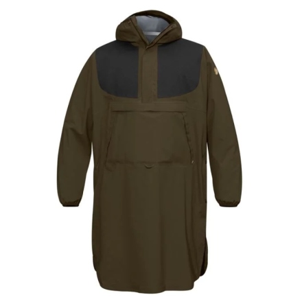 Fj�llr�ven Lappland Eco-Shell Poncho - Dark Olive