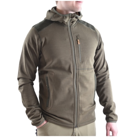 Fj�llr�ven Keb Fleece Hoodie Laurel Green Deep Forest