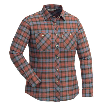 Pinewood Felicia Skjorta D.Copper/Storm Blue