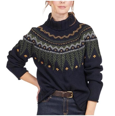 Barbour Hebden Knit Tr�ja Navy