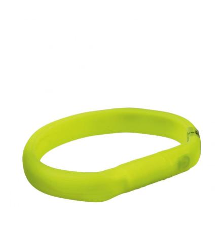Flash light band USB silikon XS-XL 70cm 10mm GR�N