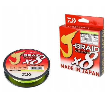 Daiwa J-Braid Grand 0.28mm 135M Chartreuse