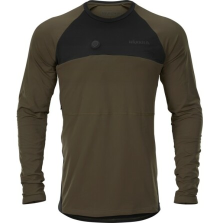 H�rkila Heat L/S T-Shirt Willow Green/Black