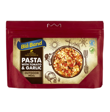 Bl� Band Pasta med Tomat och vitl�k