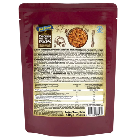 Bl� Band Mjukkonserv Kyklingk�ttbullar med kryddig tomats�s