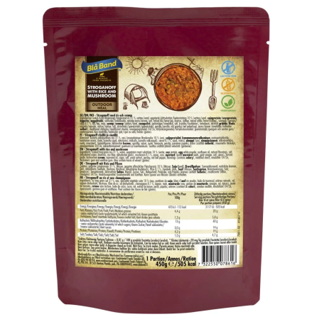 Bl� Band Mjukkonserv Biffstroganoff med ris och svamp