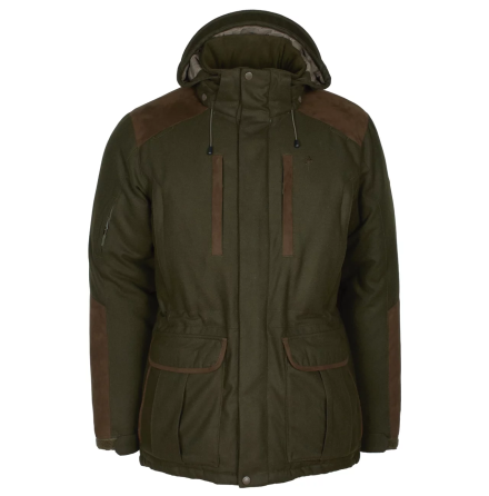 Pinewood Nydala Insulation Wool Parka Mossgreen/SuedeBrown 